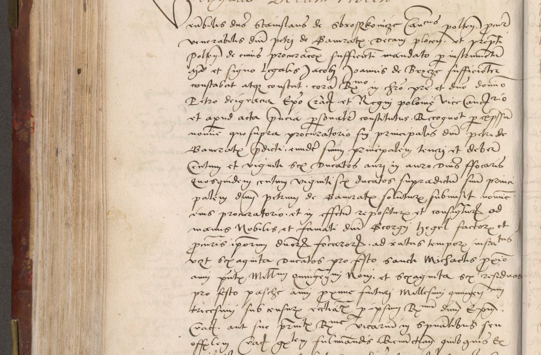 Zdjęcie nr 534 dla obiektu archiwalnego: Volumen I-um actorum coram R. D. Petro Tomicki, episcopo Cracoviensi et Regni Poloniae Vicecancellario, annoru 1524 a mense Aprili, 1525, 1526, 1527, 1528 et 1529 inclusive, quoeum indicem ad finem eiusdem voluminis videre licet.