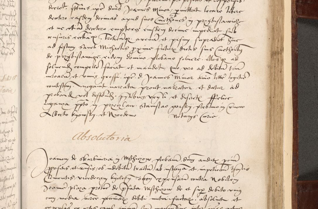 Zdjęcie nr 527 dla obiektu archiwalnego: Volumen I-um actorum coram R. D. Petro Tomicki, episcopo Cracoviensi et Regni Poloniae Vicecancellario, annoru 1524 a mense Aprili, 1525, 1526, 1527, 1528 et 1529 inclusive, quoeum indicem ad finem eiusdem voluminis videre licet.