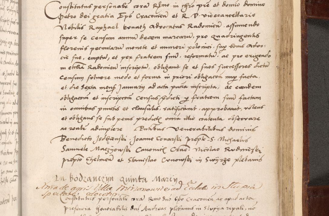 Zdjęcie nr 513 dla obiektu archiwalnego: Volumen I-um actorum coram R. D. Petro Tomicki, episcopo Cracoviensi et Regni Poloniae Vicecancellario, annoru 1524 a mense Aprili, 1525, 1526, 1527, 1528 et 1529 inclusive, quoeum indicem ad finem eiusdem voluminis videre licet.