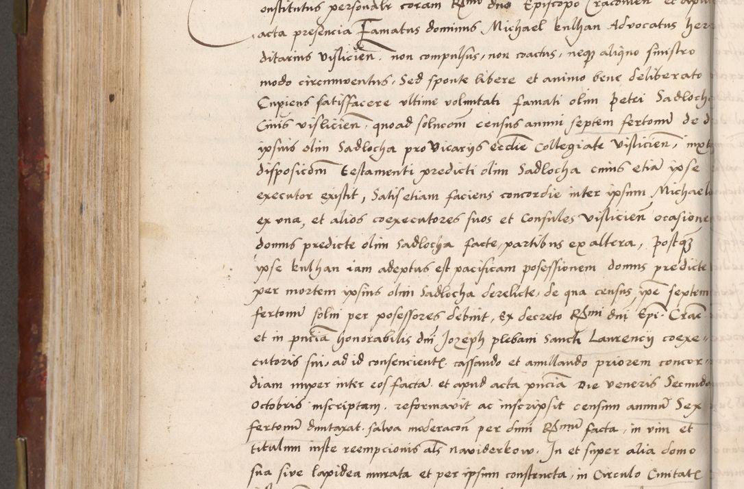 Zdjęcie nr 498 dla obiektu archiwalnego: Volumen I-um actorum coram R. D. Petro Tomicki, episcopo Cracoviensi et Regni Poloniae Vicecancellario, annoru 1524 a mense Aprili, 1525, 1526, 1527, 1528 et 1529 inclusive, quoeum indicem ad finem eiusdem voluminis videre licet.