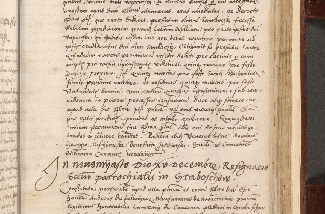 Zdjęcie nr 493 dla obiektu archiwalnego: Volumen I-um actorum coram R. D. Petro Tomicki, episcopo Cracoviensi et Regni Poloniae Vicecancellario, annoru 1524 a mense Aprili, 1525, 1526, 1527, 1528 et 1529 inclusive, quoeum indicem ad finem eiusdem voluminis videre licet.