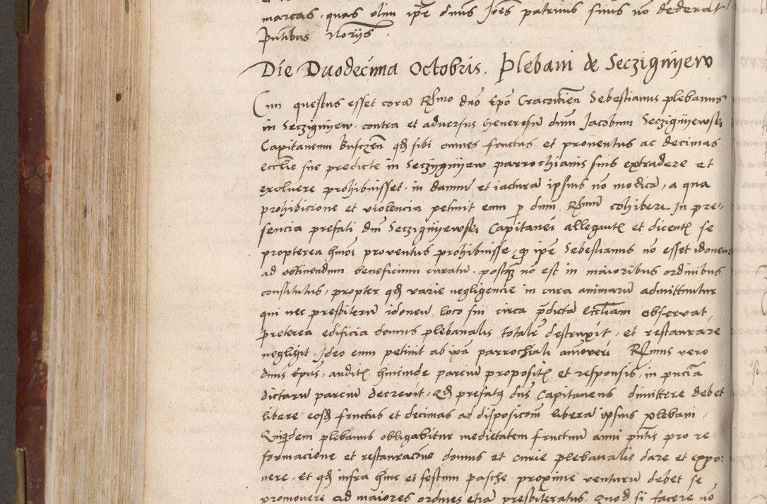 Zdjęcie nr 488 dla obiektu archiwalnego: Volumen I-um actorum coram R. D. Petro Tomicki, episcopo Cracoviensi et Regni Poloniae Vicecancellario, annoru 1524 a mense Aprili, 1525, 1526, 1527, 1528 et 1529 inclusive, quoeum indicem ad finem eiusdem voluminis videre licet.