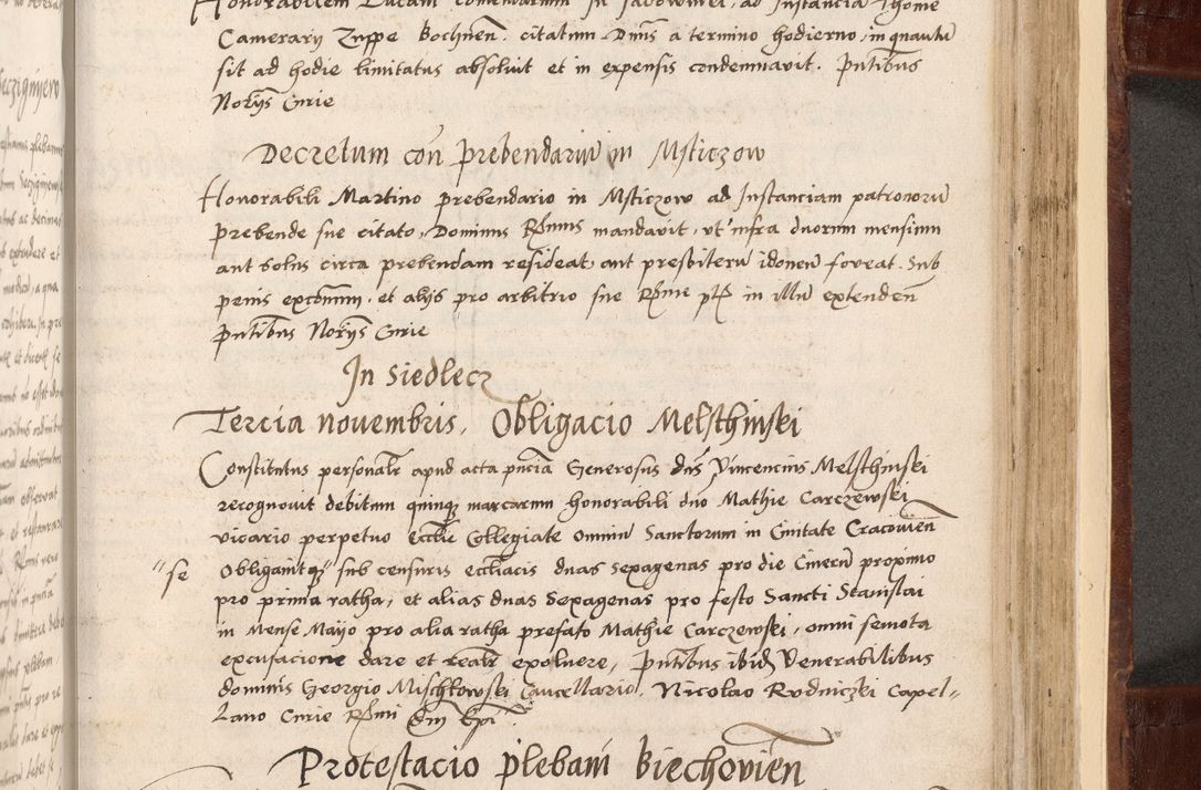 Zdjęcie nr 489 dla obiektu archiwalnego: Volumen I-um actorum coram R. D. Petro Tomicki, episcopo Cracoviensi et Regni Poloniae Vicecancellario, annoru 1524 a mense Aprili, 1525, 1526, 1527, 1528 et 1529 inclusive, quoeum indicem ad finem eiusdem voluminis videre licet.