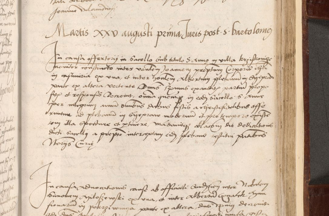 Zdjęcie nr 457 dla obiektu archiwalnego: Volumen I-um actorum coram R. D. Petro Tomicki, episcopo Cracoviensi et Regni Poloniae Vicecancellario, annoru 1524 a mense Aprili, 1525, 1526, 1527, 1528 et 1529 inclusive, quoeum indicem ad finem eiusdem voluminis videre licet.