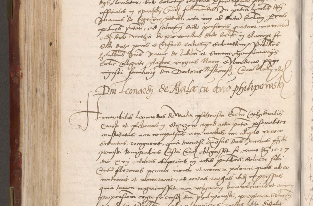 Zdjęcie nr 456 dla obiektu archiwalnego: Volumen I-um actorum coram R. D. Petro Tomicki, episcopo Cracoviensi et Regni Poloniae Vicecancellario, annoru 1524 a mense Aprili, 1525, 1526, 1527, 1528 et 1529 inclusive, quoeum indicem ad finem eiusdem voluminis videre licet.