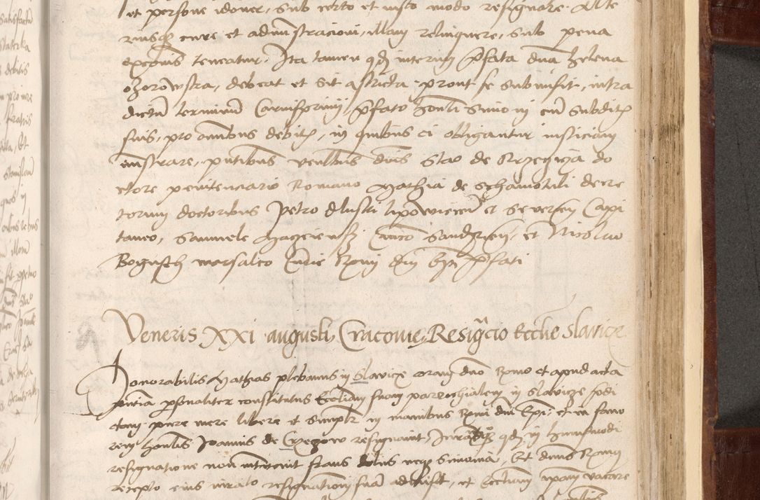 Zdjęcie nr 455 dla obiektu archiwalnego: Volumen I-um actorum coram R. D. Petro Tomicki, episcopo Cracoviensi et Regni Poloniae Vicecancellario, annoru 1524 a mense Aprili, 1525, 1526, 1527, 1528 et 1529 inclusive, quoeum indicem ad finem eiusdem voluminis videre licet.
