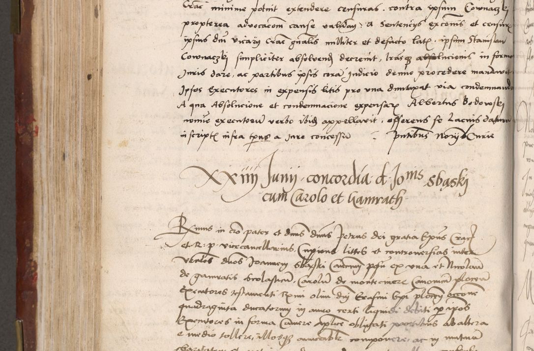 Zdjęcie nr 442 dla obiektu archiwalnego: Volumen I-um actorum coram R. D. Petro Tomicki, episcopo Cracoviensi et Regni Poloniae Vicecancellario, annoru 1524 a mense Aprili, 1525, 1526, 1527, 1528 et 1529 inclusive, quoeum indicem ad finem eiusdem voluminis videre licet.