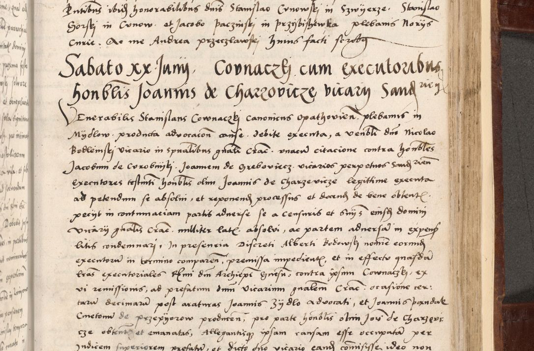Zdjęcie nr 441 dla obiektu archiwalnego: Volumen I-um actorum coram R. D. Petro Tomicki, episcopo Cracoviensi et Regni Poloniae Vicecancellario, annoru 1524 a mense Aprili, 1525, 1526, 1527, 1528 et 1529 inclusive, quoeum indicem ad finem eiusdem voluminis videre licet.