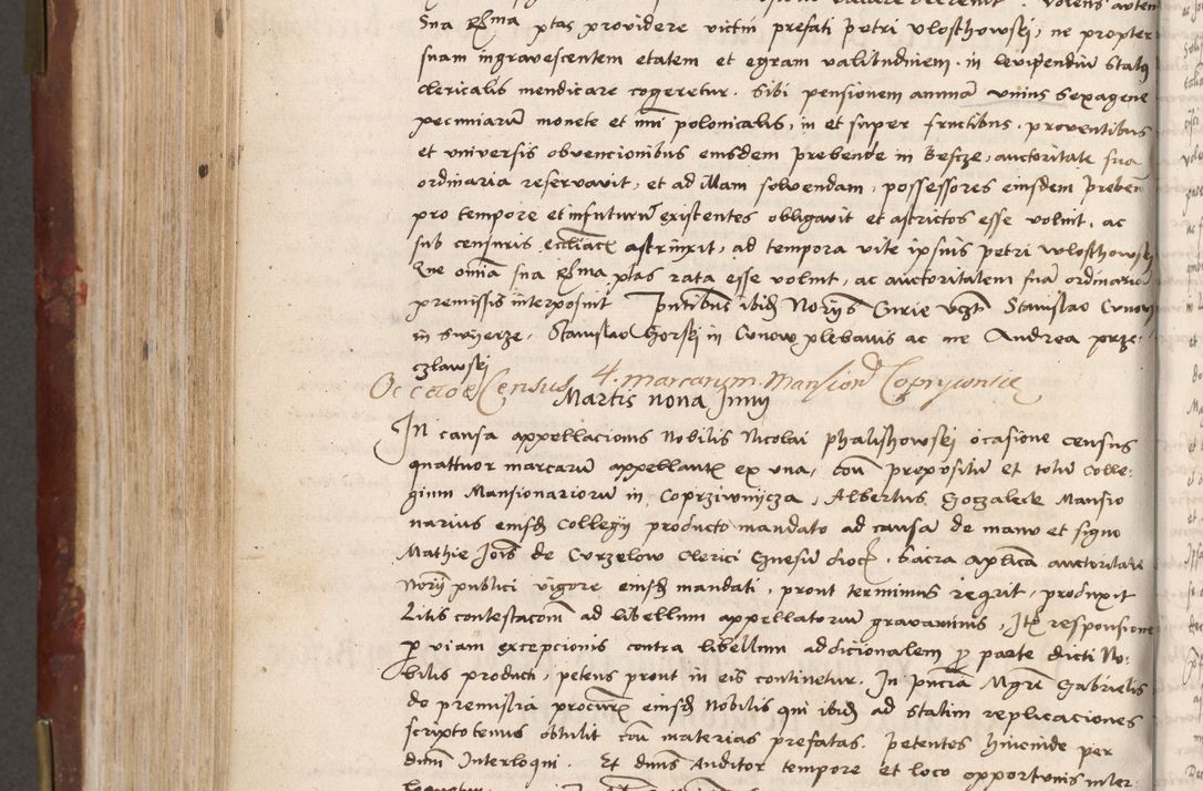 Zdjęcie nr 438 dla obiektu archiwalnego: Volumen I-um actorum coram R. D. Petro Tomicki, episcopo Cracoviensi et Regni Poloniae Vicecancellario, annoru 1524 a mense Aprili, 1525, 1526, 1527, 1528 et 1529 inclusive, quoeum indicem ad finem eiusdem voluminis videre licet.