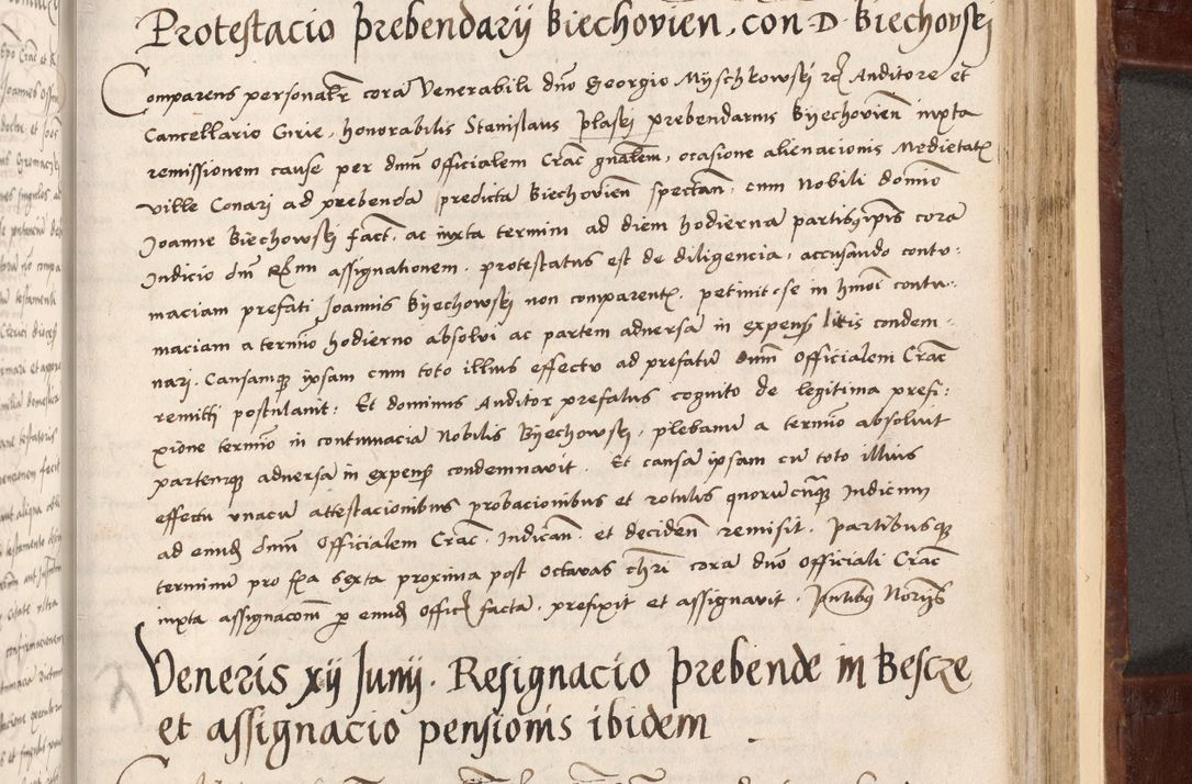 Zdjęcie nr 437 dla obiektu archiwalnego: Volumen I-um actorum coram R. D. Petro Tomicki, episcopo Cracoviensi et Regni Poloniae Vicecancellario, annoru 1524 a mense Aprili, 1525, 1526, 1527, 1528 et 1529 inclusive, quoeum indicem ad finem eiusdem voluminis videre licet.