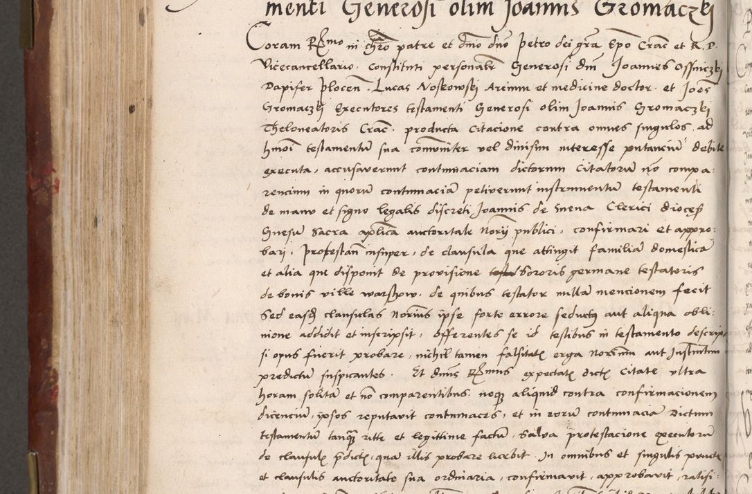 Zdjęcie nr 436 dla obiektu archiwalnego: Volumen I-um actorum coram R. D. Petro Tomicki, episcopo Cracoviensi et Regni Poloniae Vicecancellario, annoru 1524 a mense Aprili, 1525, 1526, 1527, 1528 et 1529 inclusive, quoeum indicem ad finem eiusdem voluminis videre licet.