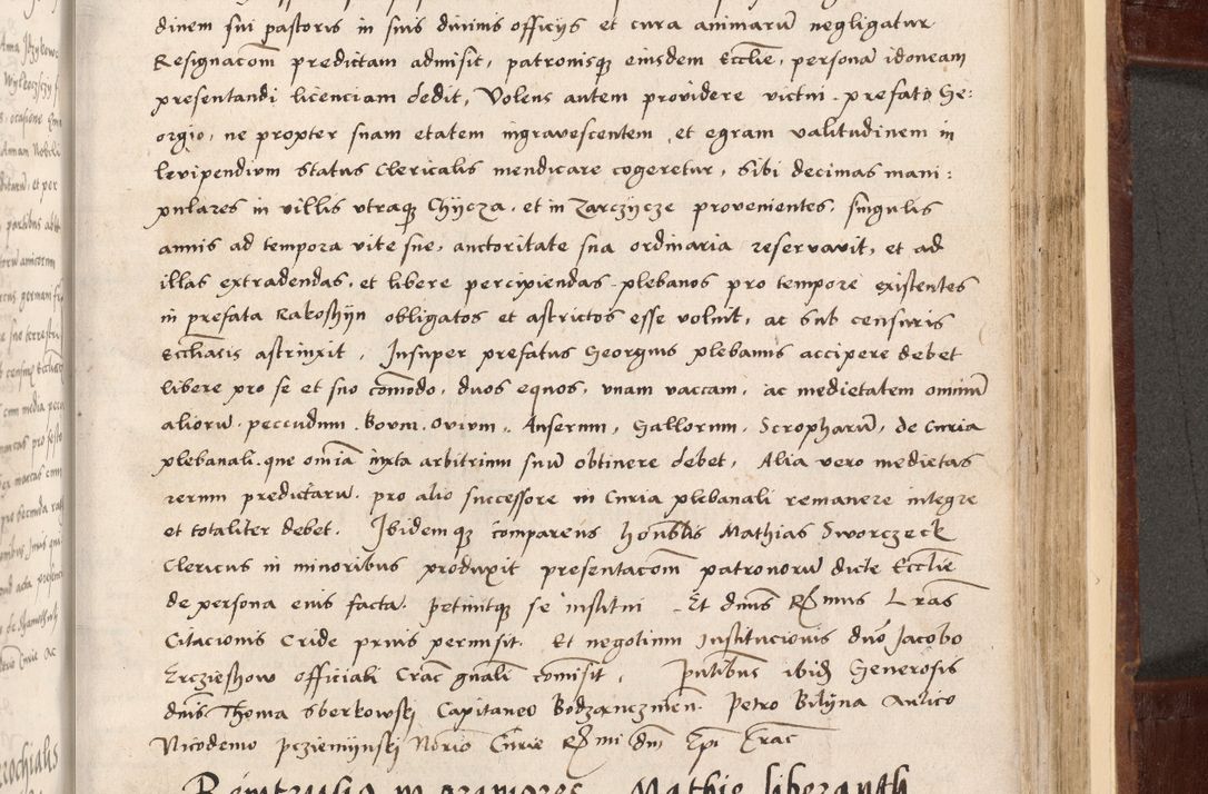 Zdjęcie nr 429 dla obiektu archiwalnego: Volumen I-um actorum coram R. D. Petro Tomicki, episcopo Cracoviensi et Regni Poloniae Vicecancellario, annoru 1524 a mense Aprili, 1525, 1526, 1527, 1528 et 1529 inclusive, quoeum indicem ad finem eiusdem voluminis videre licet.