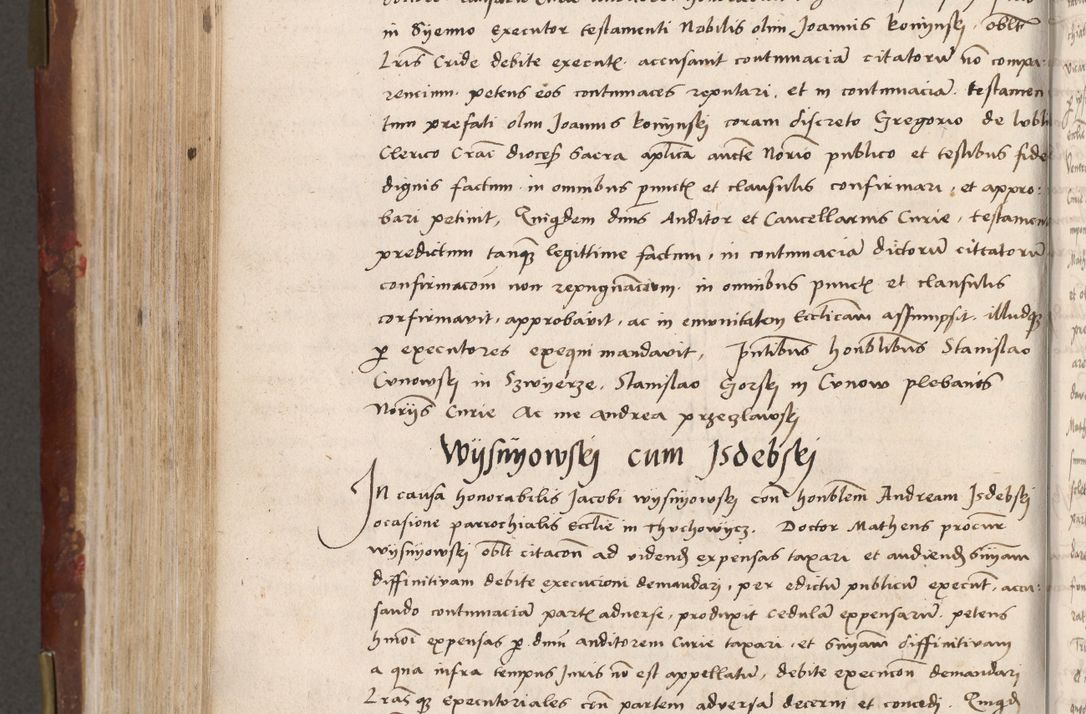 Zdjęcie nr 430 dla obiektu archiwalnego: Volumen I-um actorum coram R. D. Petro Tomicki, episcopo Cracoviensi et Regni Poloniae Vicecancellario, annoru 1524 a mense Aprili, 1525, 1526, 1527, 1528 et 1529 inclusive, quoeum indicem ad finem eiusdem voluminis videre licet.
