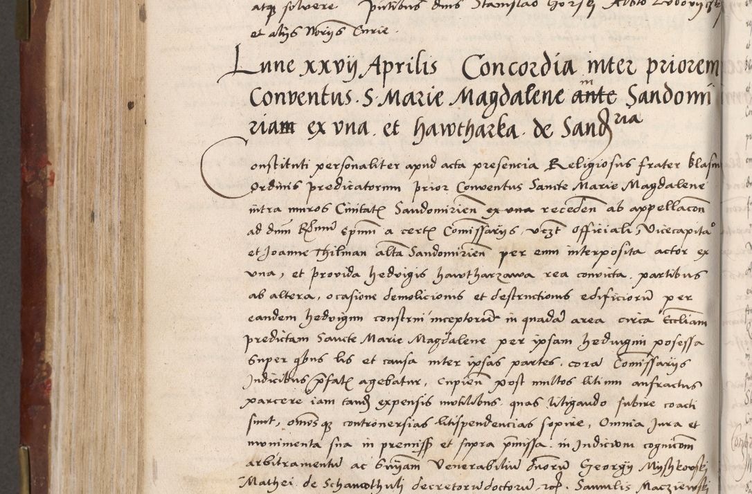 Zdjęcie nr 420 dla obiektu archiwalnego: Volumen I-um actorum coram R. D. Petro Tomicki, episcopo Cracoviensi et Regni Poloniae Vicecancellario, annoru 1524 a mense Aprili, 1525, 1526, 1527, 1528 et 1529 inclusive, quoeum indicem ad finem eiusdem voluminis videre licet.