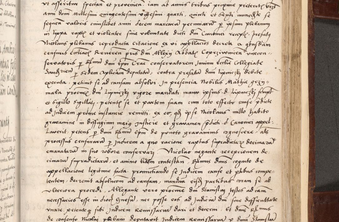 Zdjęcie nr 415 dla obiektu archiwalnego: Volumen I-um actorum coram R. D. Petro Tomicki, episcopo Cracoviensi et Regni Poloniae Vicecancellario, annoru 1524 a mense Aprili, 1525, 1526, 1527, 1528 et 1529 inclusive, quoeum indicem ad finem eiusdem voluminis videre licet.