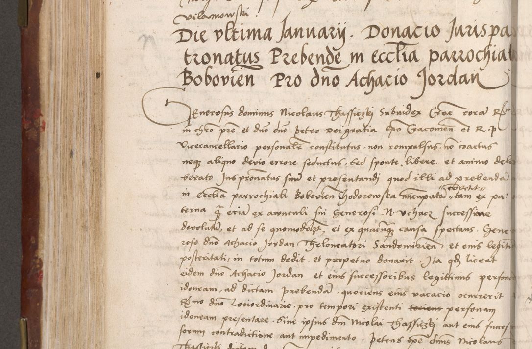 Zdjęcie nr 404 dla obiektu archiwalnego: Volumen I-um actorum coram R. D. Petro Tomicki, episcopo Cracoviensi et Regni Poloniae Vicecancellario, annoru 1524 a mense Aprili, 1525, 1526, 1527, 1528 et 1529 inclusive, quoeum indicem ad finem eiusdem voluminis videre licet.