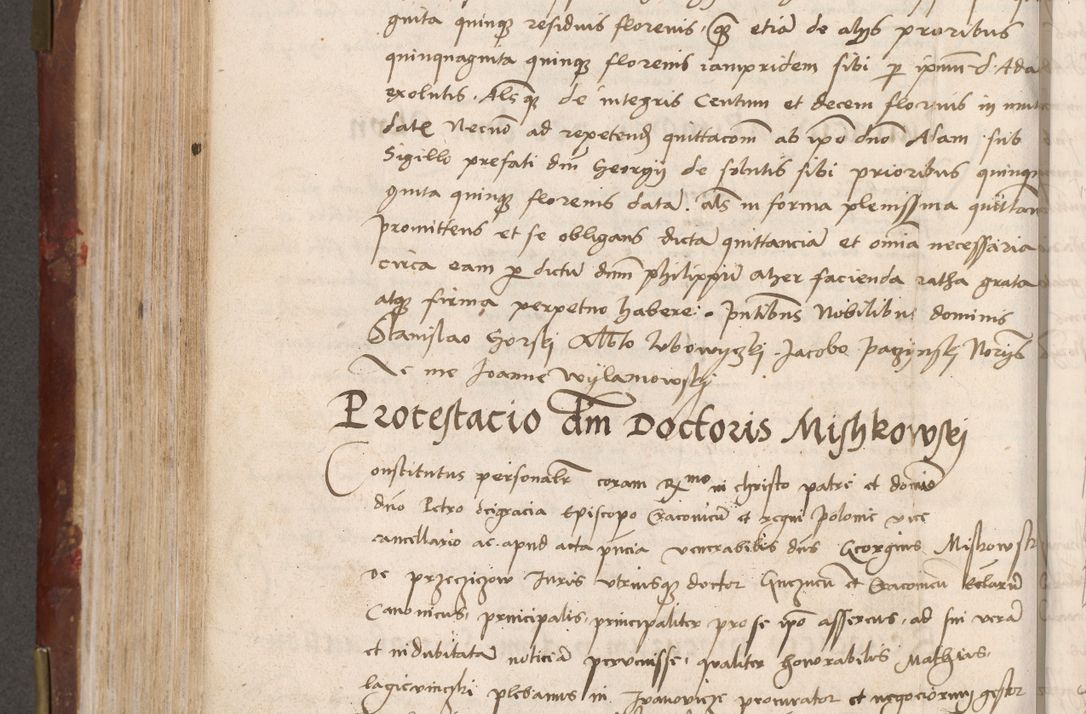 Zdjęcie nr 402 dla obiektu archiwalnego: Volumen I-um actorum coram R. D. Petro Tomicki, episcopo Cracoviensi et Regni Poloniae Vicecancellario, annoru 1524 a mense Aprili, 1525, 1526, 1527, 1528 et 1529 inclusive, quoeum indicem ad finem eiusdem voluminis videre licet.