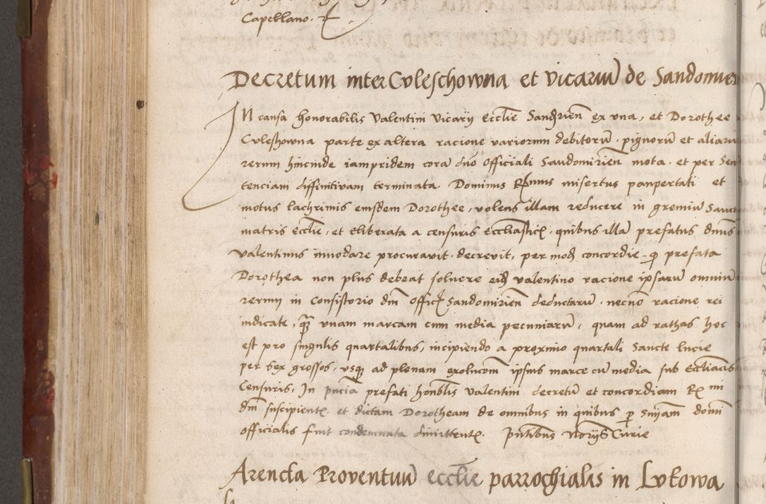 Zdjęcie nr 390 dla obiektu archiwalnego: Volumen I-um actorum coram R. D. Petro Tomicki, episcopo Cracoviensi et Regni Poloniae Vicecancellario, annoru 1524 a mense Aprili, 1525, 1526, 1527, 1528 et 1529 inclusive, quoeum indicem ad finem eiusdem voluminis videre licet.