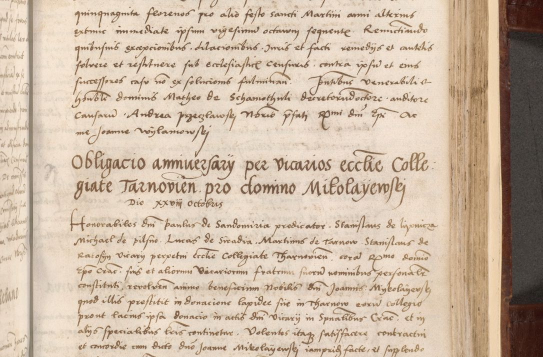 Zdjęcie nr 385 dla obiektu archiwalnego: Volumen I-um actorum coram R. D. Petro Tomicki, episcopo Cracoviensi et Regni Poloniae Vicecancellario, annoru 1524 a mense Aprili, 1525, 1526, 1527, 1528 et 1529 inclusive, quoeum indicem ad finem eiusdem voluminis videre licet.