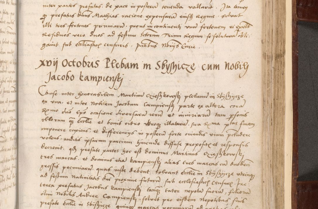 Zdjęcie nr 383 dla obiektu archiwalnego: Volumen I-um actorum coram R. D. Petro Tomicki, episcopo Cracoviensi et Regni Poloniae Vicecancellario, annoru 1524 a mense Aprili, 1525, 1526, 1527, 1528 et 1529 inclusive, quoeum indicem ad finem eiusdem voluminis videre licet.