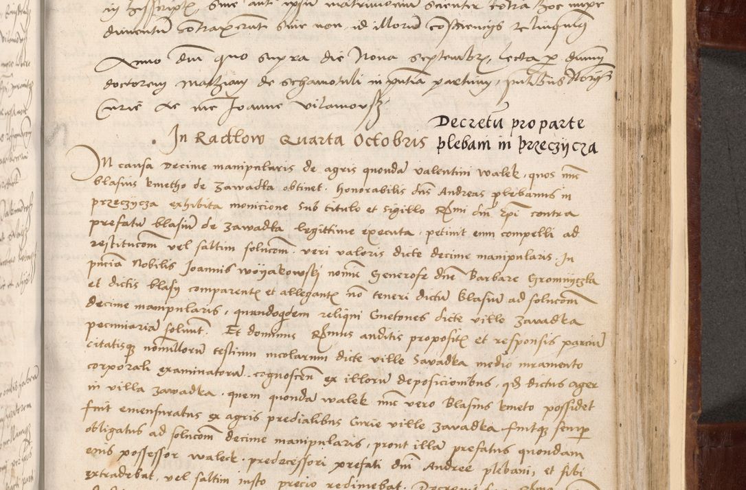Zdjęcie nr 381 dla obiektu archiwalnego: Volumen I-um actorum coram R. D. Petro Tomicki, episcopo Cracoviensi et Regni Poloniae Vicecancellario, annoru 1524 a mense Aprili, 1525, 1526, 1527, 1528 et 1529 inclusive, quoeum indicem ad finem eiusdem voluminis videre licet.