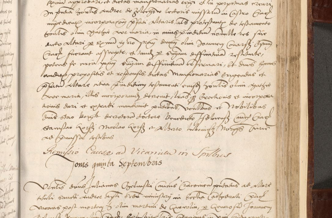 Zdjęcie nr 377 dla obiektu archiwalnego: Volumen I-um actorum coram R. D. Petro Tomicki, episcopo Cracoviensi et Regni Poloniae Vicecancellario, annoru 1524 a mense Aprili, 1525, 1526, 1527, 1528 et 1529 inclusive, quoeum indicem ad finem eiusdem voluminis videre licet.