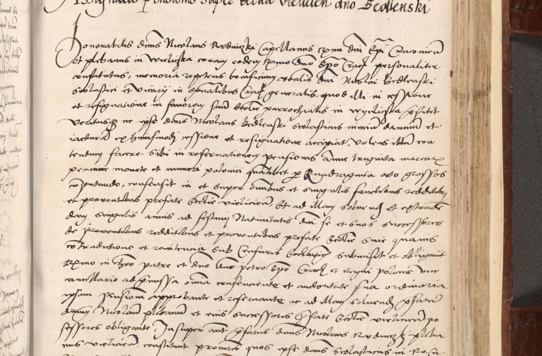 Zdjęcie nr 373 dla obiektu archiwalnego: Volumen I-um actorum coram R. D. Petro Tomicki, episcopo Cracoviensi et Regni Poloniae Vicecancellario, annoru 1524 a mense Aprili, 1525, 1526, 1527, 1528 et 1529 inclusive, quoeum indicem ad finem eiusdem voluminis videre licet.