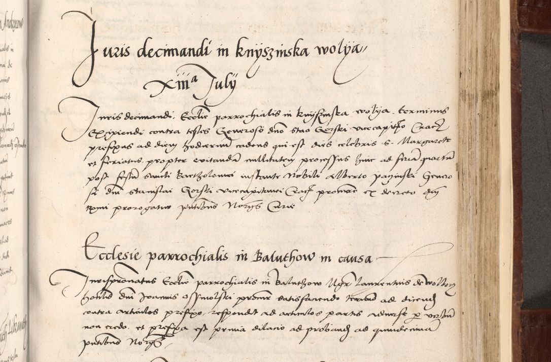 Zdjęcie nr 357 dla obiektu archiwalnego: Volumen I-um actorum coram R. D. Petro Tomicki, episcopo Cracoviensi et Regni Poloniae Vicecancellario, annoru 1524 a mense Aprili, 1525, 1526, 1527, 1528 et 1529 inclusive, quoeum indicem ad finem eiusdem voluminis videre licet.