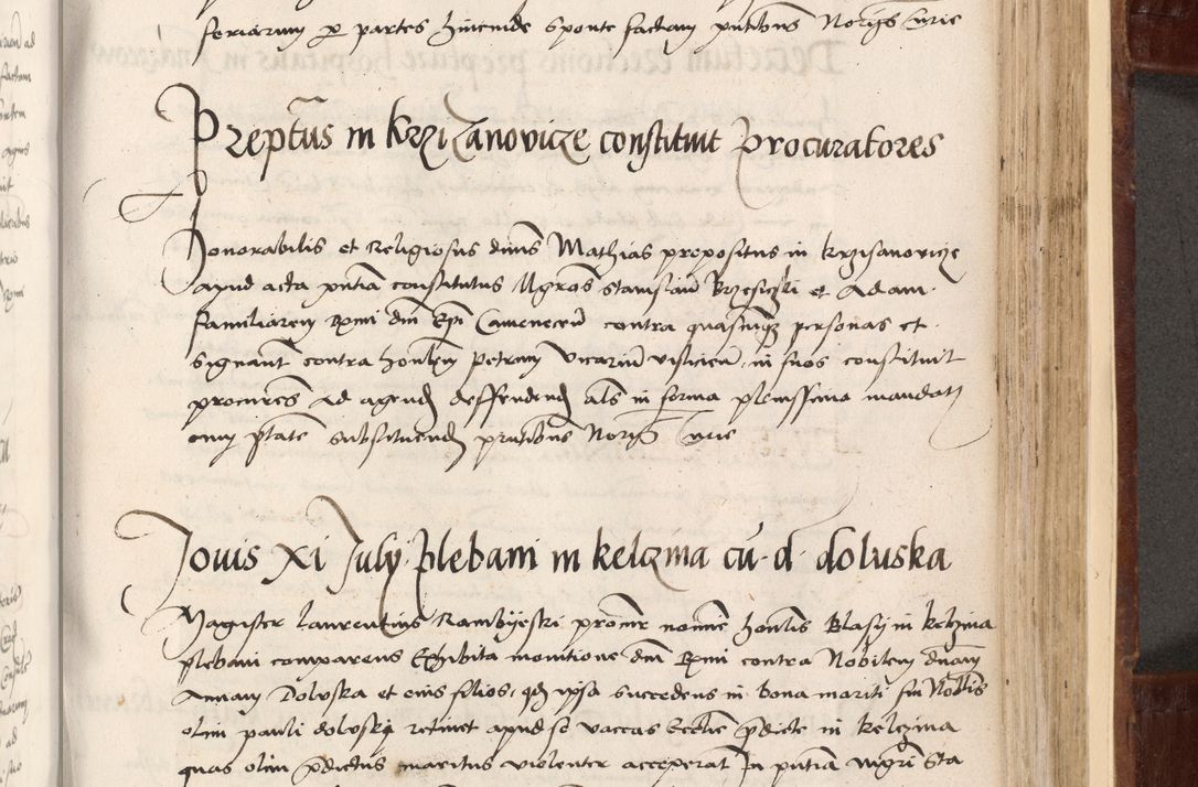 Zdjęcie nr 355 dla obiektu archiwalnego: Volumen I-um actorum coram R. D. Petro Tomicki, episcopo Cracoviensi et Regni Poloniae Vicecancellario, annoru 1524 a mense Aprili, 1525, 1526, 1527, 1528 et 1529 inclusive, quoeum indicem ad finem eiusdem voluminis videre licet.