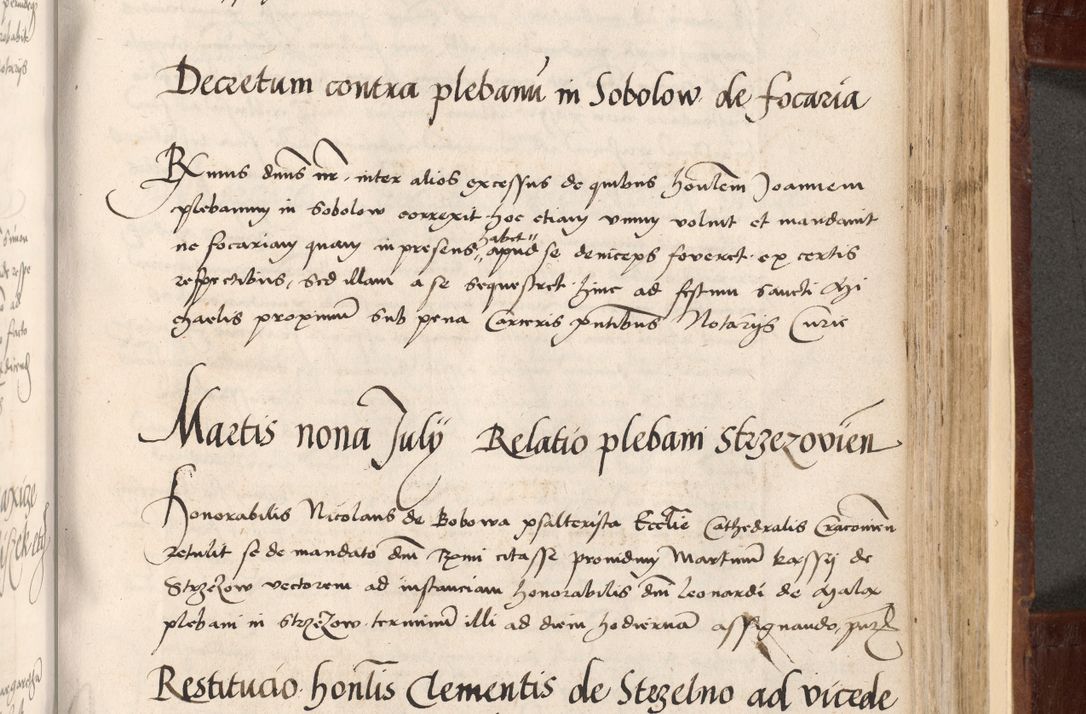 Zdjęcie nr 351 dla obiektu archiwalnego: Volumen I-um actorum coram R. D. Petro Tomicki, episcopo Cracoviensi et Regni Poloniae Vicecancellario, annoru 1524 a mense Aprili, 1525, 1526, 1527, 1528 et 1529 inclusive, quoeum indicem ad finem eiusdem voluminis videre licet.