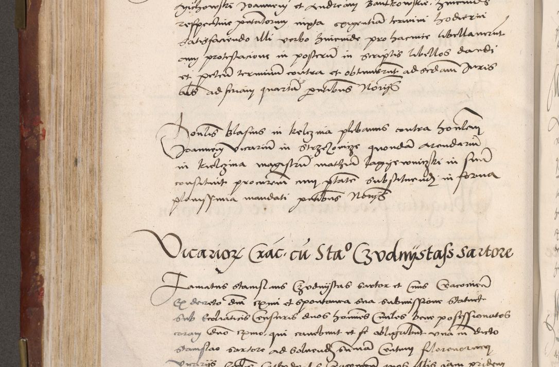Zdjęcie nr 342 dla obiektu archiwalnego: Volumen I-um actorum coram R. D. Petro Tomicki, episcopo Cracoviensi et Regni Poloniae Vicecancellario, annoru 1524 a mense Aprili, 1525, 1526, 1527, 1528 et 1529 inclusive, quoeum indicem ad finem eiusdem voluminis videre licet.