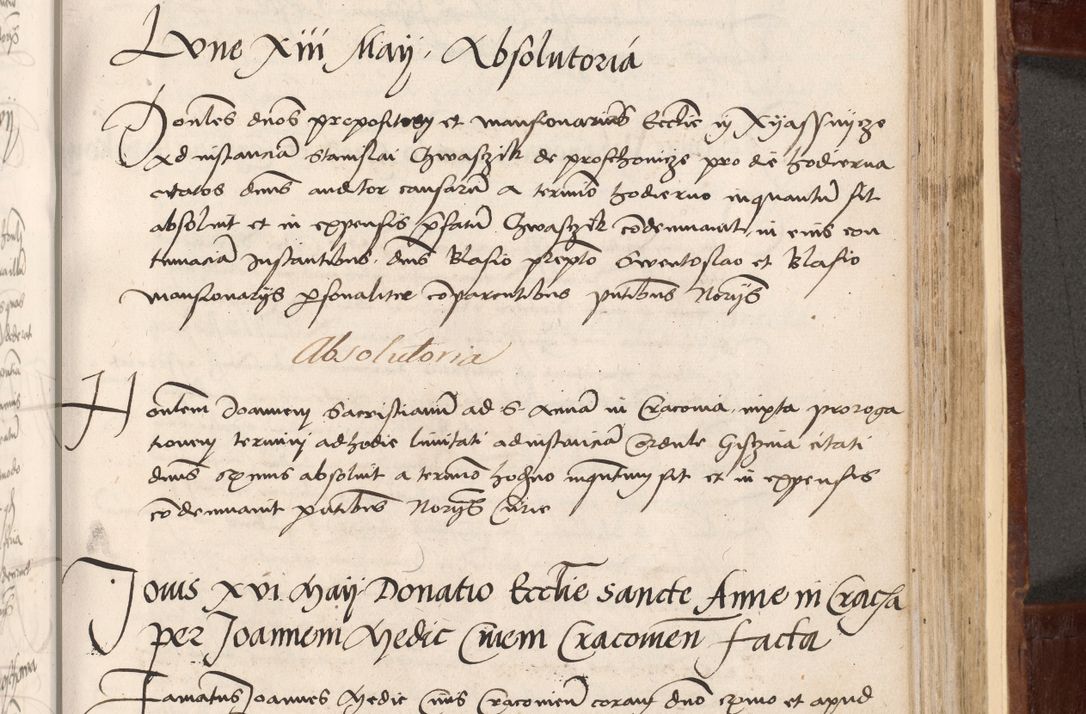 Zdjęcie nr 323 dla obiektu archiwalnego: Volumen I-um actorum coram R. D. Petro Tomicki, episcopo Cracoviensi et Regni Poloniae Vicecancellario, annoru 1524 a mense Aprili, 1525, 1526, 1527, 1528 et 1529 inclusive, quoeum indicem ad finem eiusdem voluminis videre licet.