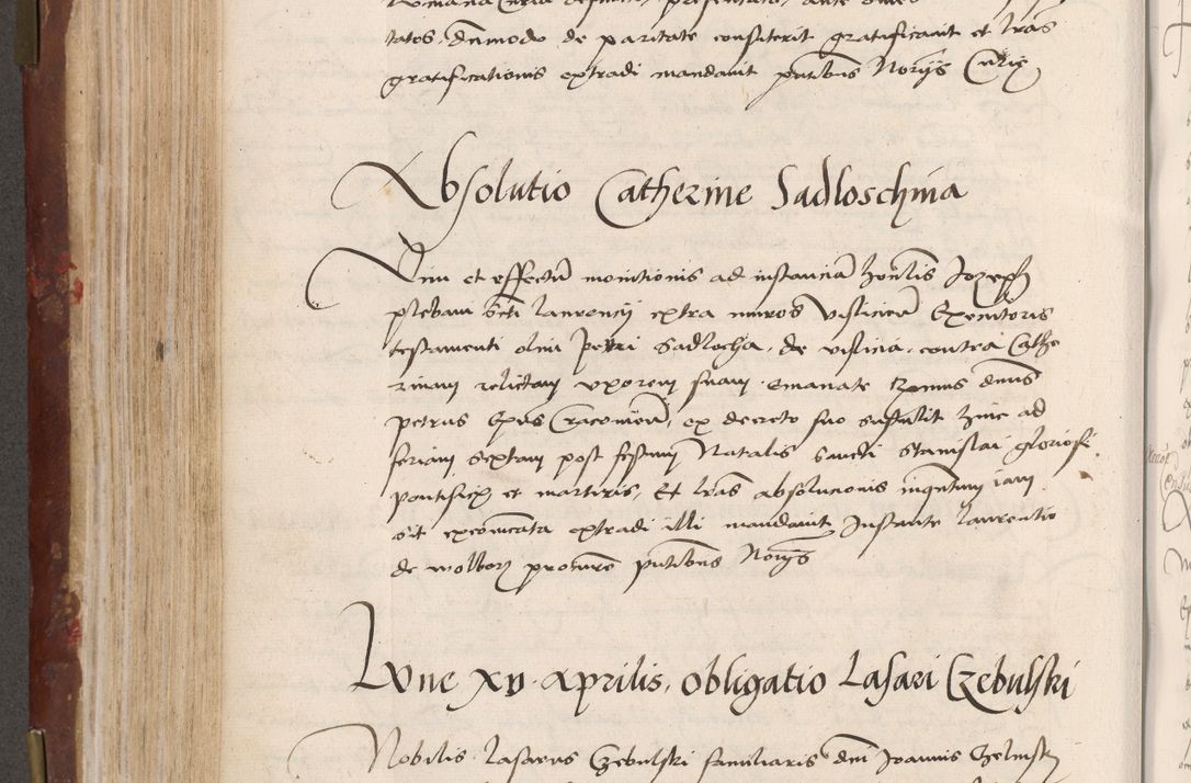 Zdjęcie nr 314 dla obiektu archiwalnego: Volumen I-um actorum coram R. D. Petro Tomicki, episcopo Cracoviensi et Regni Poloniae Vicecancellario, annoru 1524 a mense Aprili, 1525, 1526, 1527, 1528 et 1529 inclusive, quoeum indicem ad finem eiusdem voluminis videre licet.