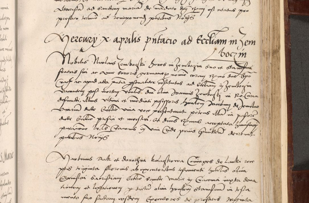 Zdjęcie nr 311 dla obiektu archiwalnego: Volumen I-um actorum coram R. D. Petro Tomicki, episcopo Cracoviensi et Regni Poloniae Vicecancellario, annoru 1524 a mense Aprili, 1525, 1526, 1527, 1528 et 1529 inclusive, quoeum indicem ad finem eiusdem voluminis videre licet.