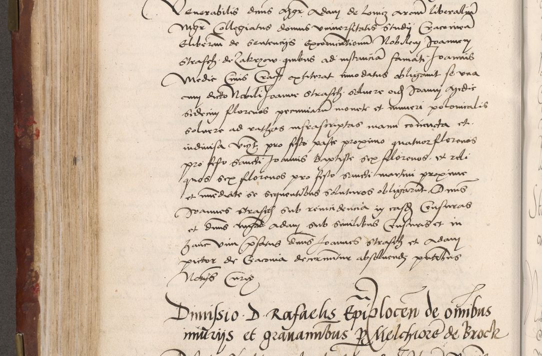 Zdjęcie nr 304 dla obiektu archiwalnego: Volumen I-um actorum coram R. D. Petro Tomicki, episcopo Cracoviensi et Regni Poloniae Vicecancellario, annoru 1524 a mense Aprili, 1525, 1526, 1527, 1528 et 1529 inclusive, quoeum indicem ad finem eiusdem voluminis videre licet.
