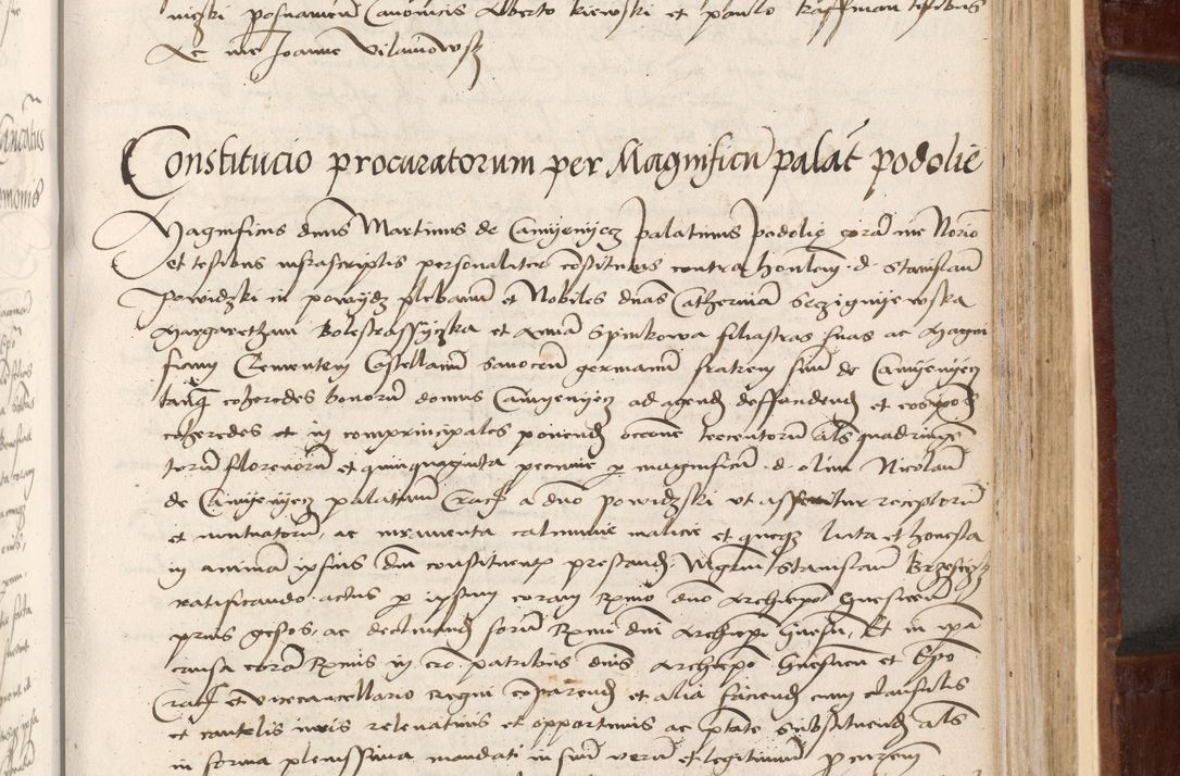 Zdjęcie nr 297 dla obiektu archiwalnego: Volumen I-um actorum coram R. D. Petro Tomicki, episcopo Cracoviensi et Regni Poloniae Vicecancellario, annoru 1524 a mense Aprili, 1525, 1526, 1527, 1528 et 1529 inclusive, quoeum indicem ad finem eiusdem voluminis videre licet.
