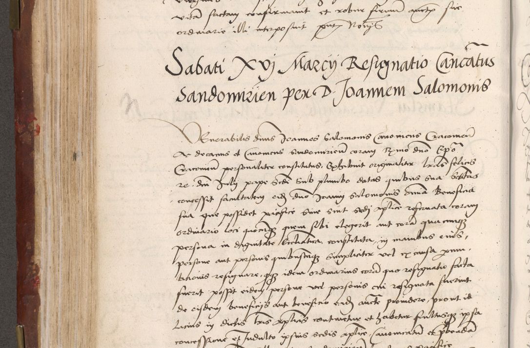 Zdjęcie nr 296 dla obiektu archiwalnego: Volumen I-um actorum coram R. D. Petro Tomicki, episcopo Cracoviensi et Regni Poloniae Vicecancellario, annoru 1524 a mense Aprili, 1525, 1526, 1527, 1528 et 1529 inclusive, quoeum indicem ad finem eiusdem voluminis videre licet.
