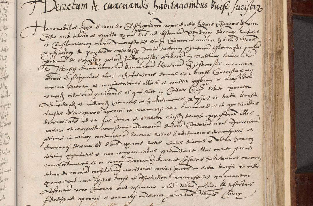 Zdjęcie nr 299 dla obiektu archiwalnego: Volumen I-um actorum coram R. D. Petro Tomicki, episcopo Cracoviensi et Regni Poloniae Vicecancellario, annoru 1524 a mense Aprili, 1525, 1526, 1527, 1528 et 1529 inclusive, quoeum indicem ad finem eiusdem voluminis videre licet.