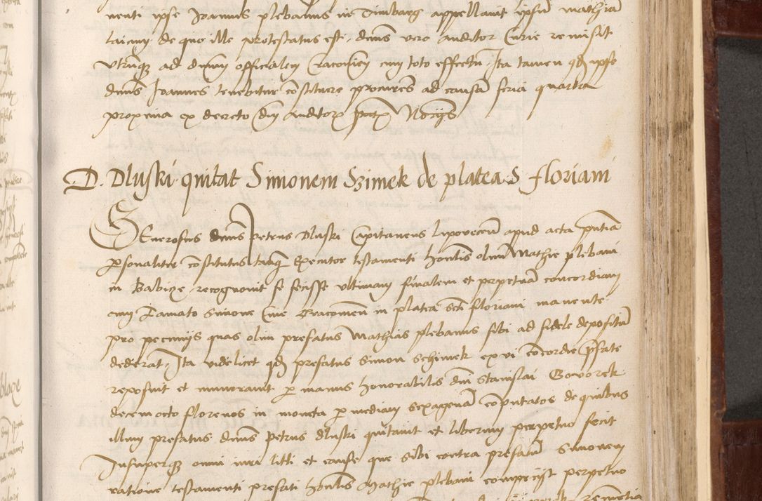 Zdjęcie nr 289 dla obiektu archiwalnego: Volumen I-um actorum coram R. D. Petro Tomicki, episcopo Cracoviensi et Regni Poloniae Vicecancellario, annoru 1524 a mense Aprili, 1525, 1526, 1527, 1528 et 1529 inclusive, quoeum indicem ad finem eiusdem voluminis videre licet.
