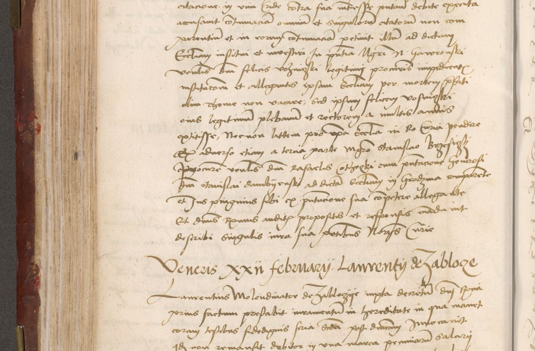 Zdjęcie nr 288 dla obiektu archiwalnego: Volumen I-um actorum coram R. D. Petro Tomicki, episcopo Cracoviensi et Regni Poloniae Vicecancellario, annoru 1524 a mense Aprili, 1525, 1526, 1527, 1528 et 1529 inclusive, quoeum indicem ad finem eiusdem voluminis videre licet.