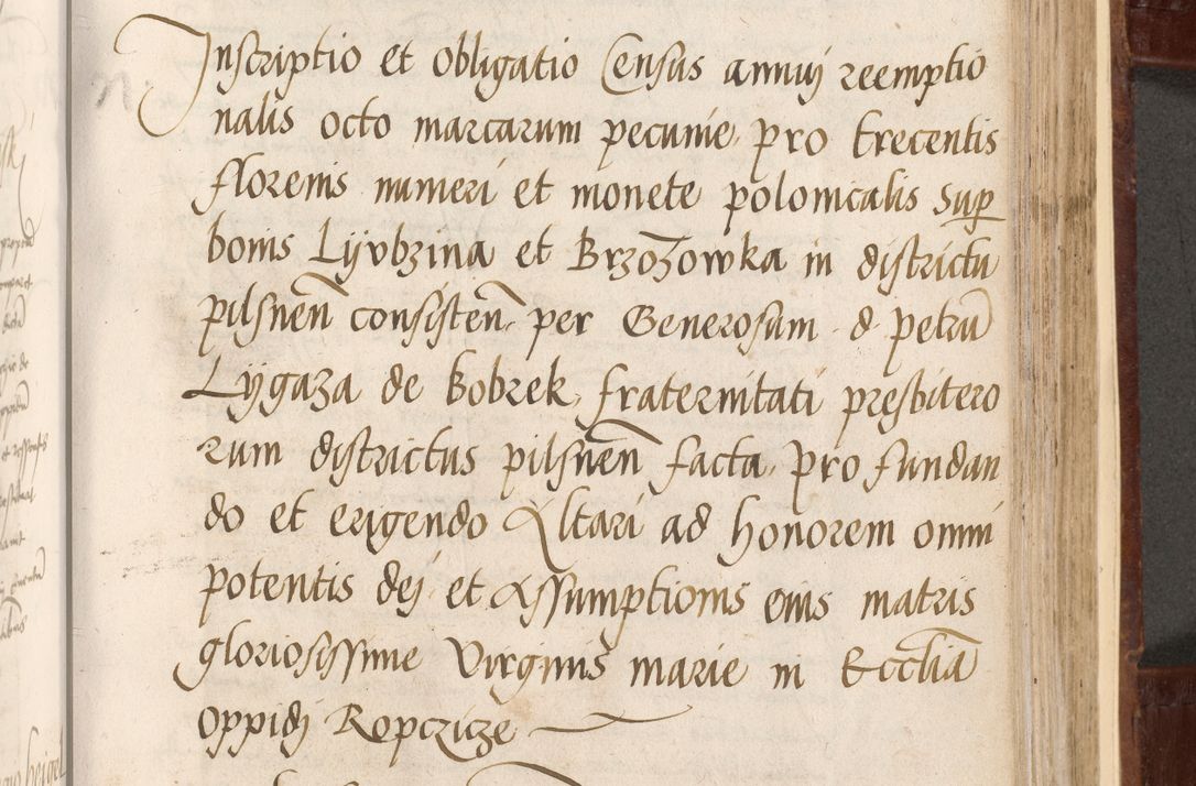 Zdjęcie nr 275 dla obiektu archiwalnego: Volumen I-um actorum coram R. D. Petro Tomicki, episcopo Cracoviensi et Regni Poloniae Vicecancellario, annoru 1524 a mense Aprili, 1525, 1526, 1527, 1528 et 1529 inclusive, quoeum indicem ad finem eiusdem voluminis videre licet.