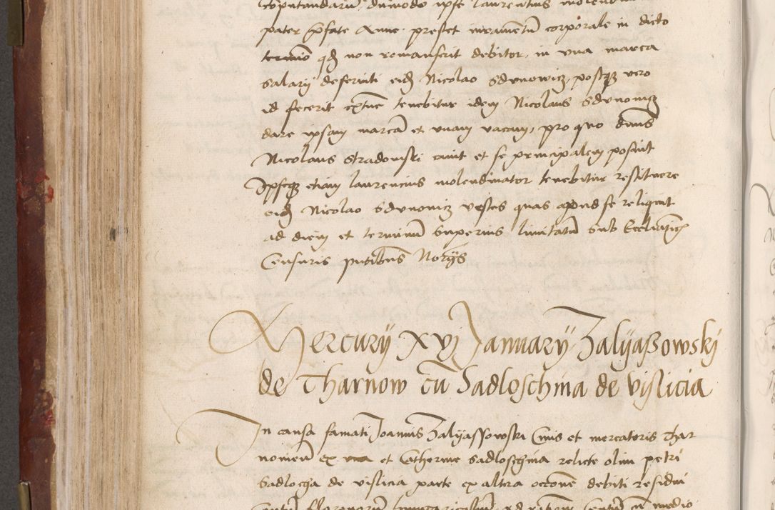 Zdjęcie nr 272 dla obiektu archiwalnego: Volumen I-um actorum coram R. D. Petro Tomicki, episcopo Cracoviensi et Regni Poloniae Vicecancellario, annoru 1524 a mense Aprili, 1525, 1526, 1527, 1528 et 1529 inclusive, quoeum indicem ad finem eiusdem voluminis videre licet.