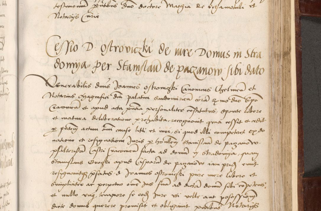 Zdjęcie nr 273 dla obiektu archiwalnego: Volumen I-um actorum coram R. D. Petro Tomicki, episcopo Cracoviensi et Regni Poloniae Vicecancellario, annoru 1524 a mense Aprili, 1525, 1526, 1527, 1528 et 1529 inclusive, quoeum indicem ad finem eiusdem voluminis videre licet.