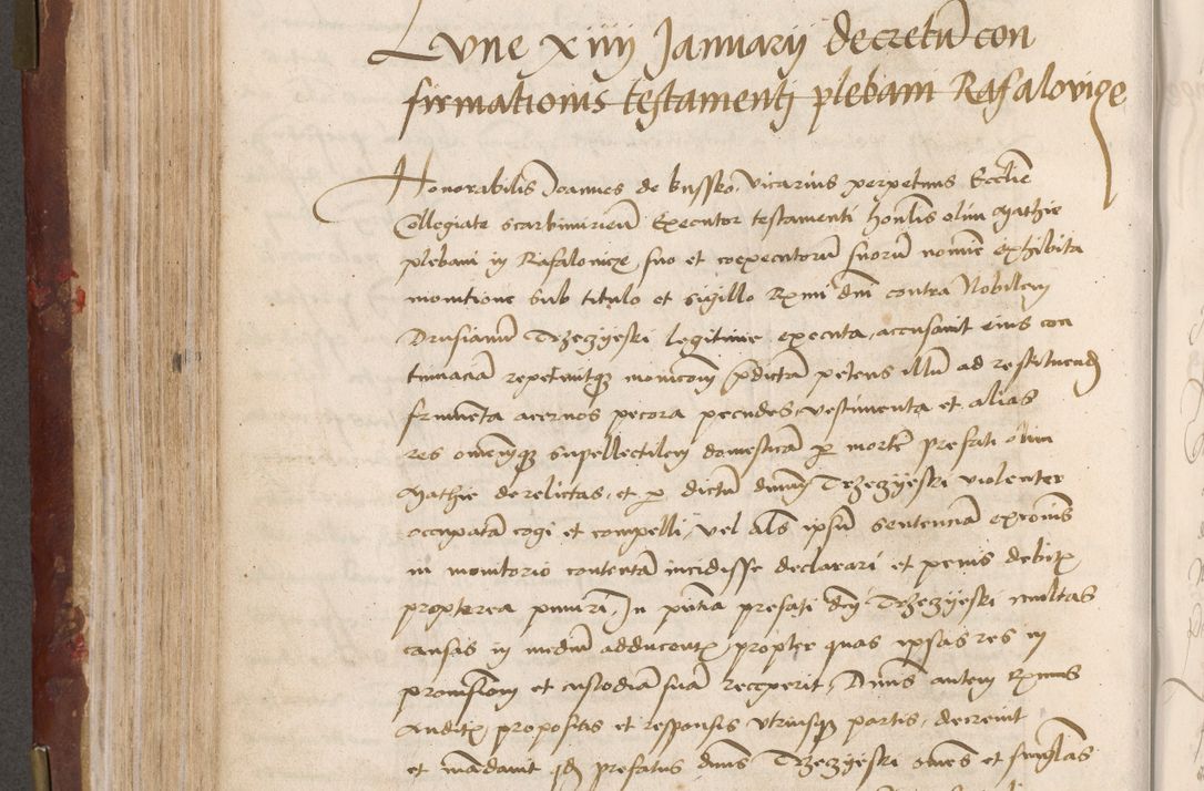 Zdjęcie nr 270 dla obiektu archiwalnego: Volumen I-um actorum coram R. D. Petro Tomicki, episcopo Cracoviensi et Regni Poloniae Vicecancellario, annoru 1524 a mense Aprili, 1525, 1526, 1527, 1528 et 1529 inclusive, quoeum indicem ad finem eiusdem voluminis videre licet.