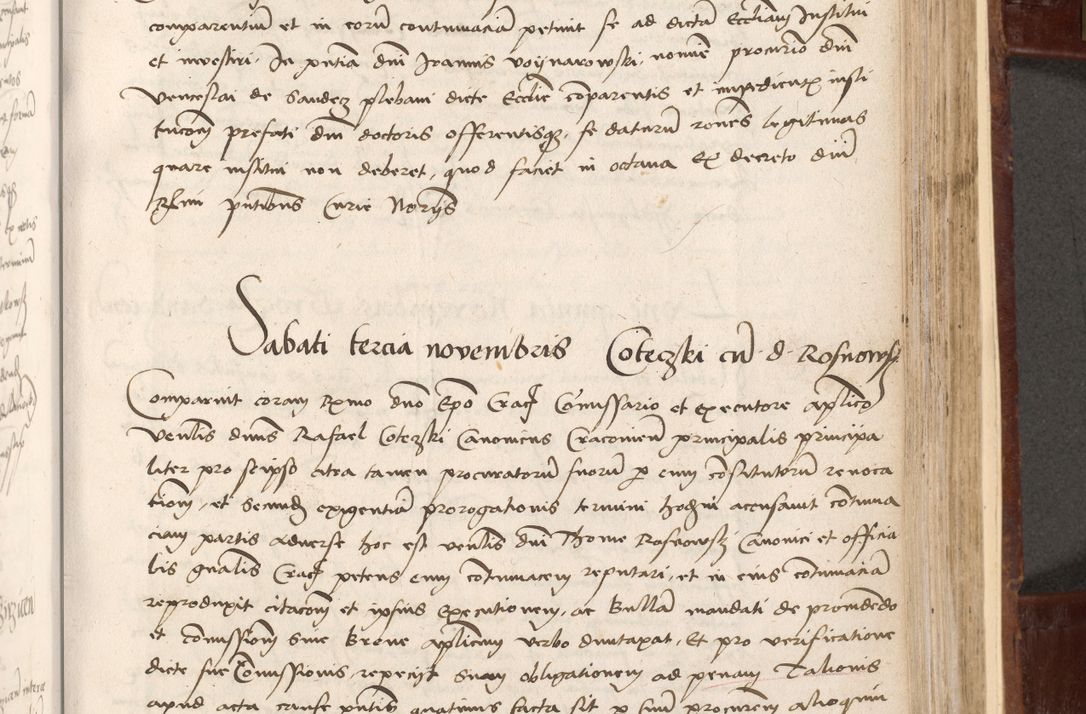 Zdjęcie nr 233 dla obiektu archiwalnego: Volumen I-um actorum coram R. D. Petro Tomicki, episcopo Cracoviensi et Regni Poloniae Vicecancellario, annoru 1524 a mense Aprili, 1525, 1526, 1527, 1528 et 1529 inclusive, quoeum indicem ad finem eiusdem voluminis videre licet.