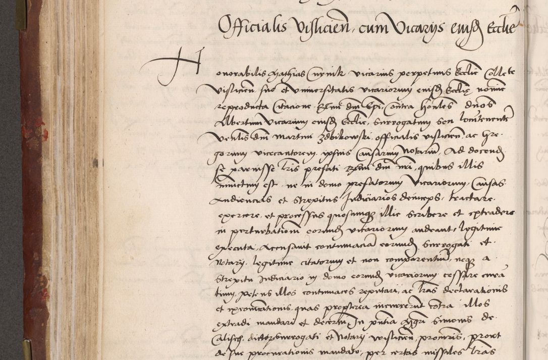 Zdjęcie nr 204 dla obiektu archiwalnego: Volumen I-um actorum coram R. D. Petro Tomicki, episcopo Cracoviensi et Regni Poloniae Vicecancellario, annoru 1524 a mense Aprili, 1525, 1526, 1527, 1528 et 1529 inclusive, quoeum indicem ad finem eiusdem voluminis videre licet.