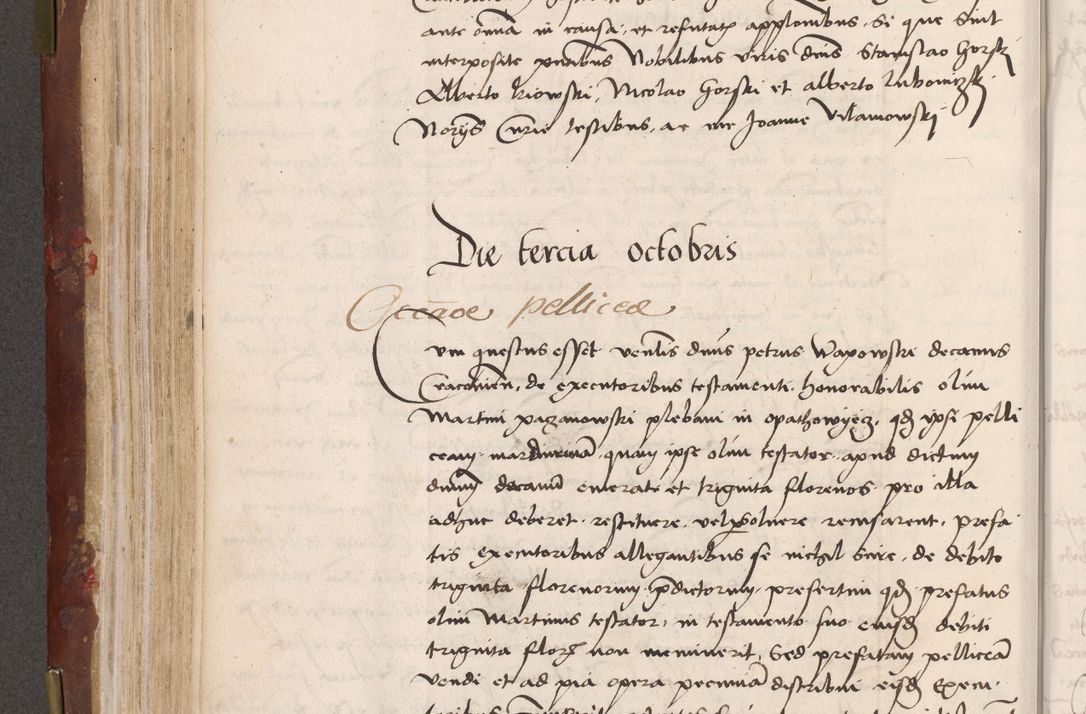 Zdjęcie nr 200 dla obiektu archiwalnego: Volumen I-um actorum coram R. D. Petro Tomicki, episcopo Cracoviensi et Regni Poloniae Vicecancellario, annoru 1524 a mense Aprili, 1525, 1526, 1527, 1528 et 1529 inclusive, quoeum indicem ad finem eiusdem voluminis videre licet.