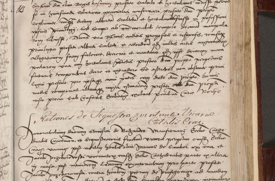 Zdjęcie nr 189 dla obiektu archiwalnego: Volumen I-um actorum coram R. D. Petro Tomicki, episcopo Cracoviensi et Regni Poloniae Vicecancellario, annoru 1524 a mense Aprili, 1525, 1526, 1527, 1528 et 1529 inclusive, quoeum indicem ad finem eiusdem voluminis videre licet.