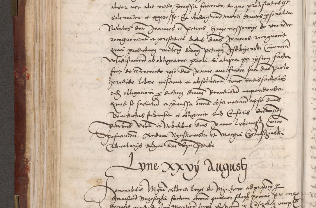 Zdjęcie nr 176 dla obiektu archiwalnego: Volumen I-um actorum coram R. D. Petro Tomicki, episcopo Cracoviensi et Regni Poloniae Vicecancellario, annoru 1524 a mense Aprili, 1525, 1526, 1527, 1528 et 1529 inclusive, quoeum indicem ad finem eiusdem voluminis videre licet.