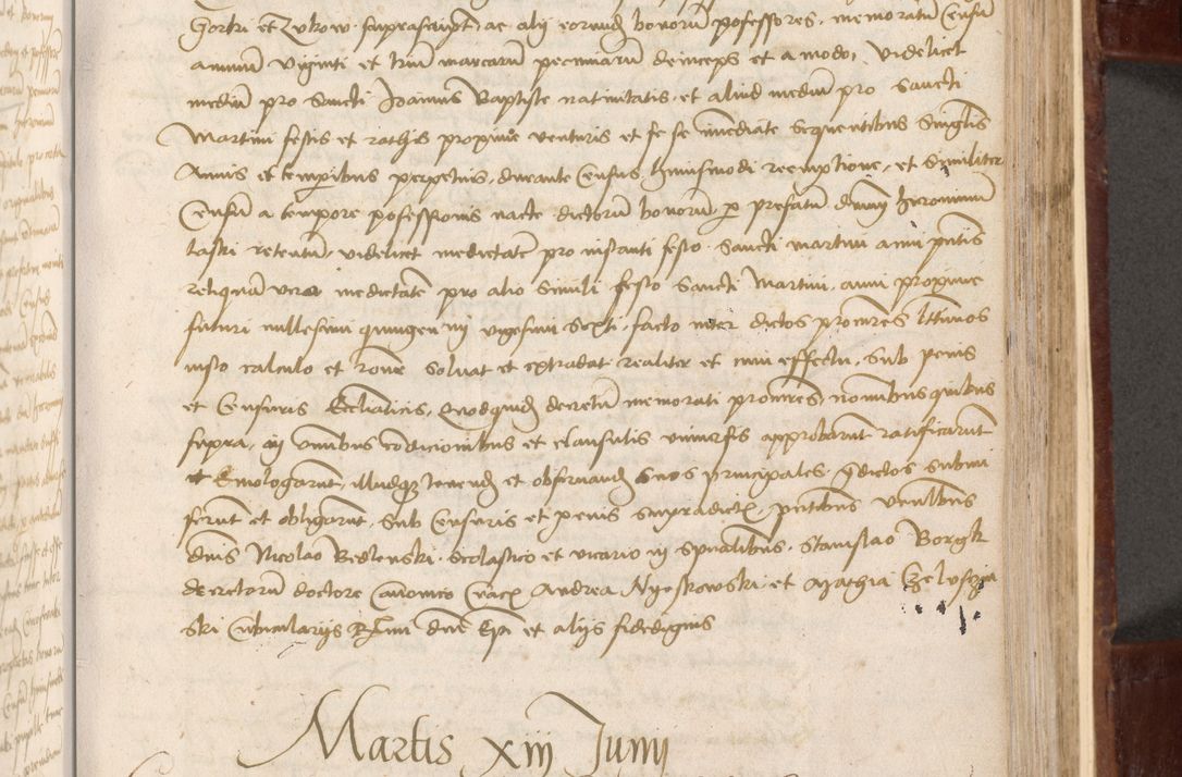 Zdjęcie nr 163 dla obiektu archiwalnego: Volumen I-um actorum coram R. D. Petro Tomicki, episcopo Cracoviensi et Regni Poloniae Vicecancellario, annoru 1524 a mense Aprili, 1525, 1526, 1527, 1528 et 1529 inclusive, quoeum indicem ad finem eiusdem voluminis videre licet.